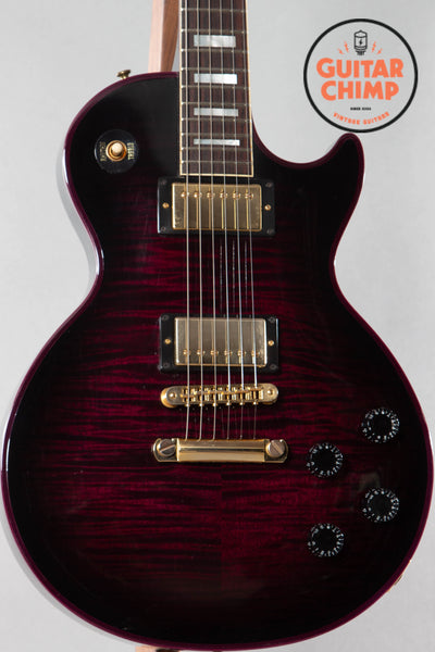 ギター Gibson Les Paul Customshop Purple Widow Gibson Custom Shop Les Paul Custom Figured Purple Widow 9.13