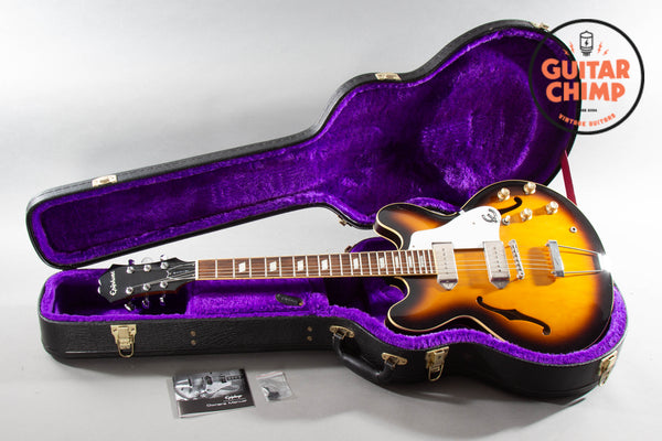2010 Epiphone Elitist 1965 Casino Vintage Sunburst MIJ Japan w