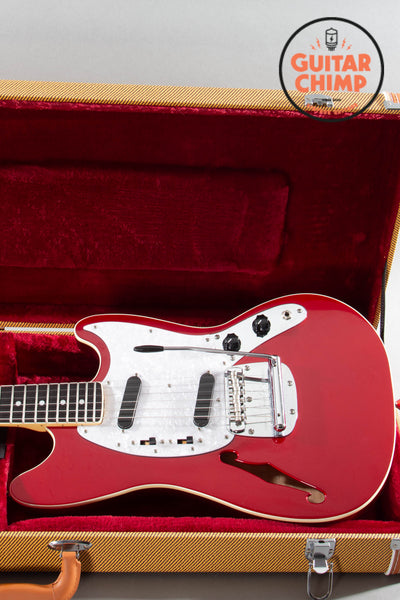 2012 Fender MIJ Japan Mustang MG-HO Hollow Body Candy Apple Red
