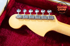 2012 Fender MIJ Japan Mustang MG-HO Hollow Body Candy Apple Red Thinline F-Hole w/ Tweed HSC