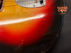 1964 Fender Jaguar 3-Tone Sunburst Brazilian Rosewood Pre-CBS w/ Original Case