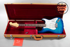 2022 Fender MIJ Ishibashi FSR Hybrid II Stratocaster Transparent Blue Burst Quilt Japan w/ HSC
