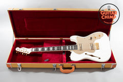 2012 Fender MIJ TN72G Thinline Super Deluxe Telecaster Olympic White Gold Hardware Japan w/ HSC