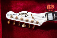 2012 Fender MIJ TN72G Thinline Super Deluxe Telecaster Olympic White Gold Hardware Japan w/ HSC