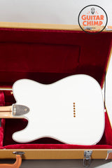 2012 Fender MIJ TN72G Thinline Super Deluxe Telecaster Olympic White Gold Hardware Japan w/ HSC