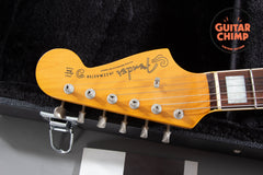 2002 Fender CIJ JM66B ’66 Reissue Jazzmaster 3-Tone Sunburst Block Inlays Japan w/ HSC