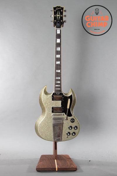 ギター Maestro by Gibson SG 2007 Gibson Custom Shop SG Custom Maestro Silver Sparkle
