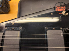 2000 Gibson Flying V Gothic Satin Black Ebony EMG 81/85 w/ OHSC