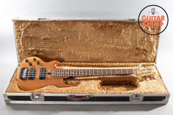 1991 Wal Mk2 5-String Bass Left-Handed Walnut/Brazilian Mahogany w
