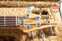 1991 Wal Mk2 5-String Bass Left-Handed Walnut/Brazilian Mahogany w/ Flight Case
