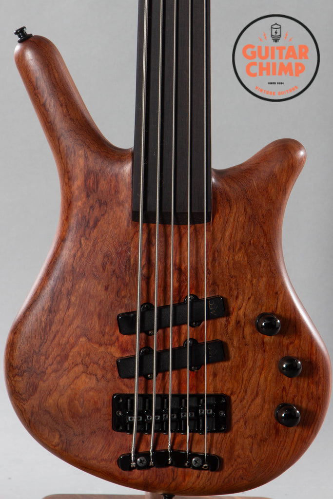 1999 Warwick Thumb Neck Thru NT-5 5-String Fretless Bass