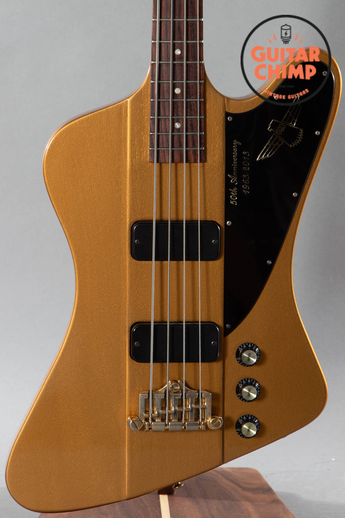 2013 Gibson 50th Anniversary Thunderbird Bullion Gold