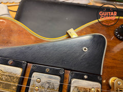 1977 Gibson Les Paul Artisan 3-Pickup Walnut Ebony Hearts & Flowers Vintage w/ HSC