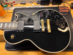 2002 Gibson Les Paul Custom Black Beauty Ebony EMG 81/85 w/ Gibson HSC