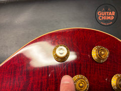 2015 Gibson Custom Shop Alex Lifeson Les Paul Axcess Royal Crimson Piezo Floyd Rose w/ COA + Gibson HSC