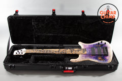 2022 Spector USA NS-5XL Purple Reverse Burst Maple Burl Darkglass EMG OHSC Mint