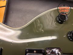 2022 Gibson Custom Shop Les Paul Custom Axcess Floyd Rose Olive Drab w/ OHSC + COA