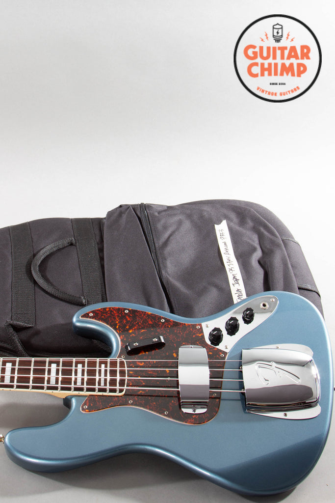 2006 Fender Japan CIJ JB75-94US ’75 Reissue Jazz Bass – Old Lake Placid Blue Matching Headstock | Block Inlays