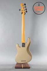 2002 Fender Roscoe Beck V 5 String Bass Guitar Shoreline Gold