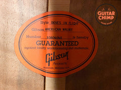 2014 Gibson Custom Shop Doves in Flight American Walnut Back & Sides