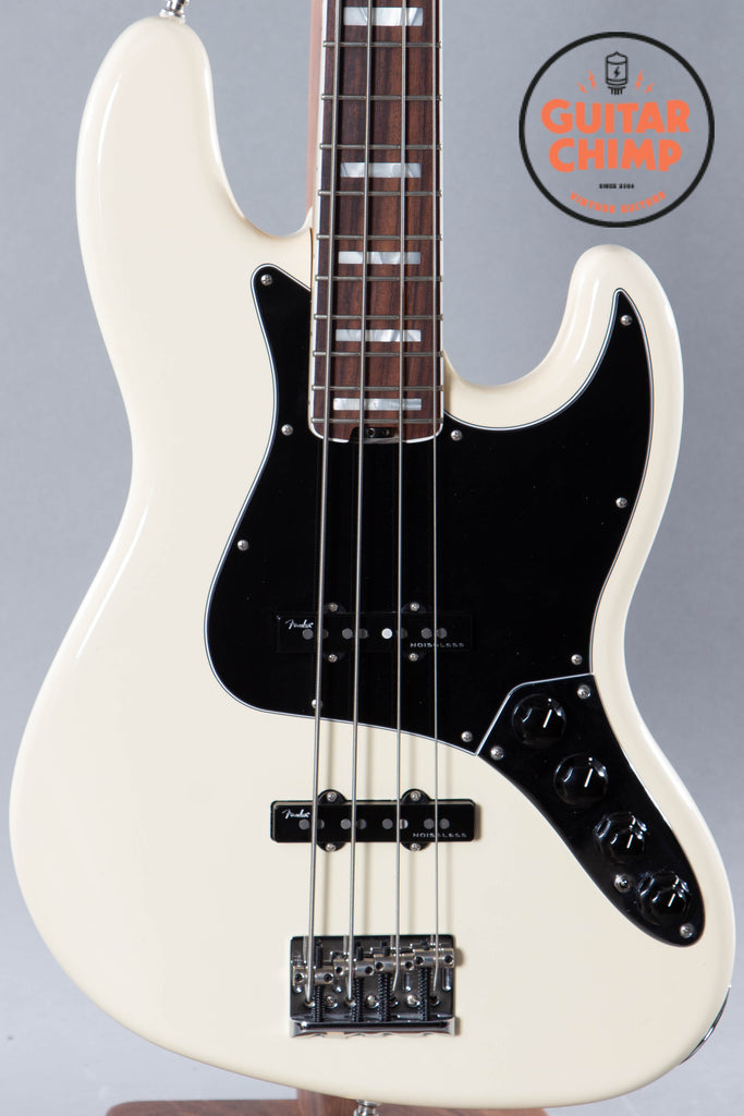 2016 Fender American Elite 4-String Jazz Bass Olympic White