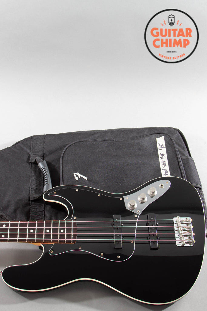 2012 Fender Japan MIJ Aerodyne Jazz Bass Black Rare JJ Config