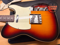 2004 Fender Japan CIJ TL62B-75TX ’62 Telecaster Custom 3-Tone Sunburst Texas Specials w/ Tweed HSC
