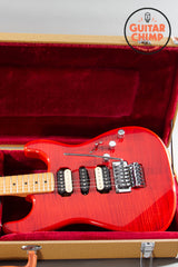2020 Fender Japan MIJ Michiya Haruhata Stratocaster Trans Pink Flame Top Tweed HSC