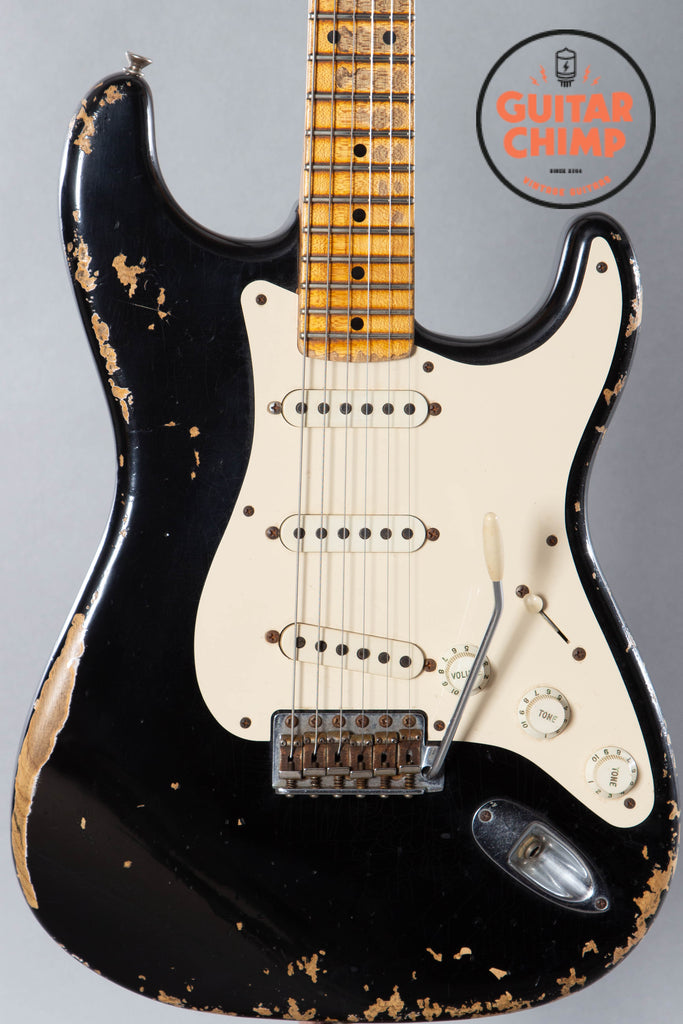 2010 Fender Custom Shop โ57 Reissue Heavy Relic Stratocaster Black