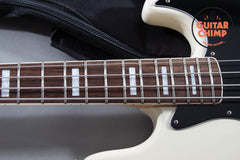 2004 Fender Japan CIJ JB75-90US ’75 Reissue Jazz Bass Vintage White USA Pickups