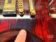 2024 Gibson SG Supreme Wine Red AAA Figured Maple Top Ebony Coil Split w/ OHSC