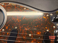 2010 Fender Japan MIJ MG69/MH Mustang Matte Black Matching Headstock Stop Tail w/ Tweed HSC