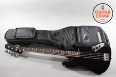 2013 Fender Japan MIJ JB62 '62 Jazz Bass All Black Matching Headstock