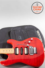 2021 Fender Japan MIJ Michiya Haruhata Stratocaster Trans Pink Flame Top