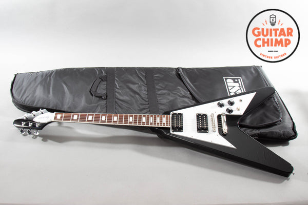 2009 Edwards E-FV-LTD Flying V Black MIJ ESP Japan w/ Gig Bag
