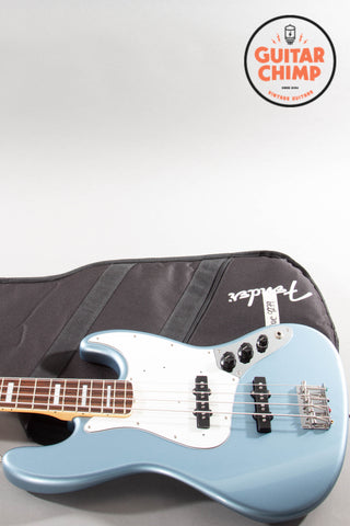 2025 Fender Japan MIJ FSR Traditional Late '60s Jazz Bass Ice Blue Metallic Matching Headstock