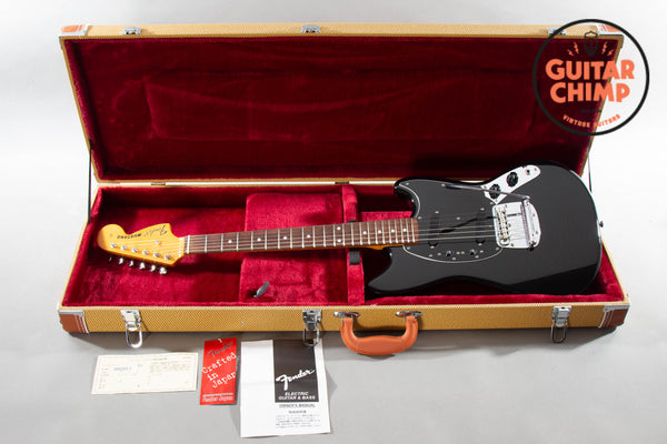 2006 Fender Japan CIJ MG69-72 '69 Mustang Black w/ Hard-Shell Case
