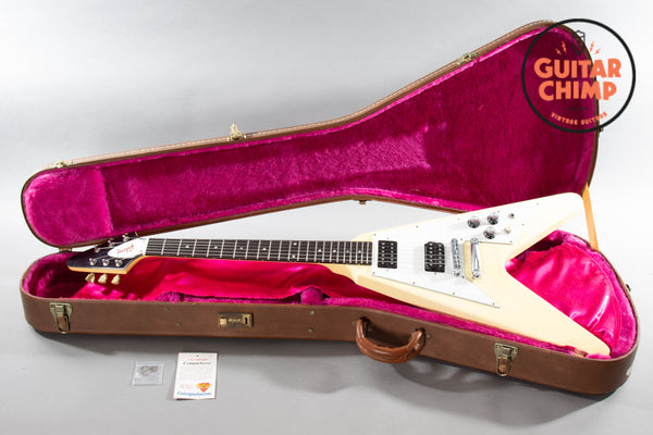 1995 Gibson Flying V '67 Reissue Alpine White OHSC Rare | Guitar Chimp