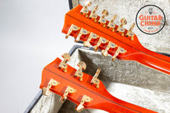 1997 Gretsch G6120-6/12 Nashville Double Neck Orange Stain MIJ OHSC Rare