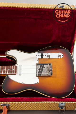 1997 Fender Japan CIJ TL62B-75TX '62 Telecaster Custom 3-Tone Sunburst USA Texas Specials Tweed HSC