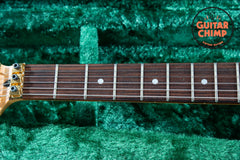 1991 Fender Japan MIJ Pro Feel STR-120SD Floyd Rose Stratocaster Blueberry Sunburst HSC Rare