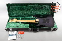 1991 Fender Japan MIJ Pro Feel STR-120SD Floyd Rose Stratocaster Blueberry Sunburst HSC Rare