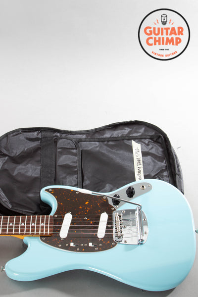 【 大感謝セール】 1995 Blue Sonic Reissue '69 MG69 Mustang Japan Fender ギター