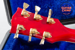 1986 Gibson Les Paul Custom Ferrari Red Patent # Pickups w/ Chainsaw Case