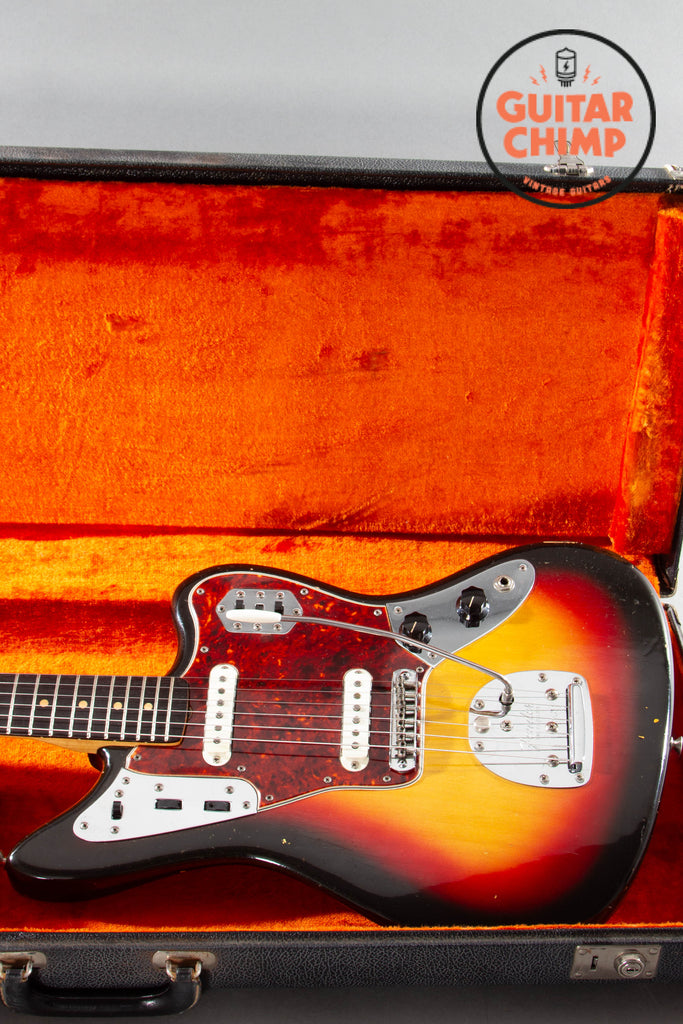 1964 Fender Jaguar 3-Tone Sunburst Brazilian Rosewood Pre-CBS w/ Original Case