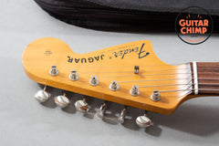 1997 Fender Japan CIJ JG66-85 ’62 Reissue Jaguar 3-Tone Sunburst Gig Bag