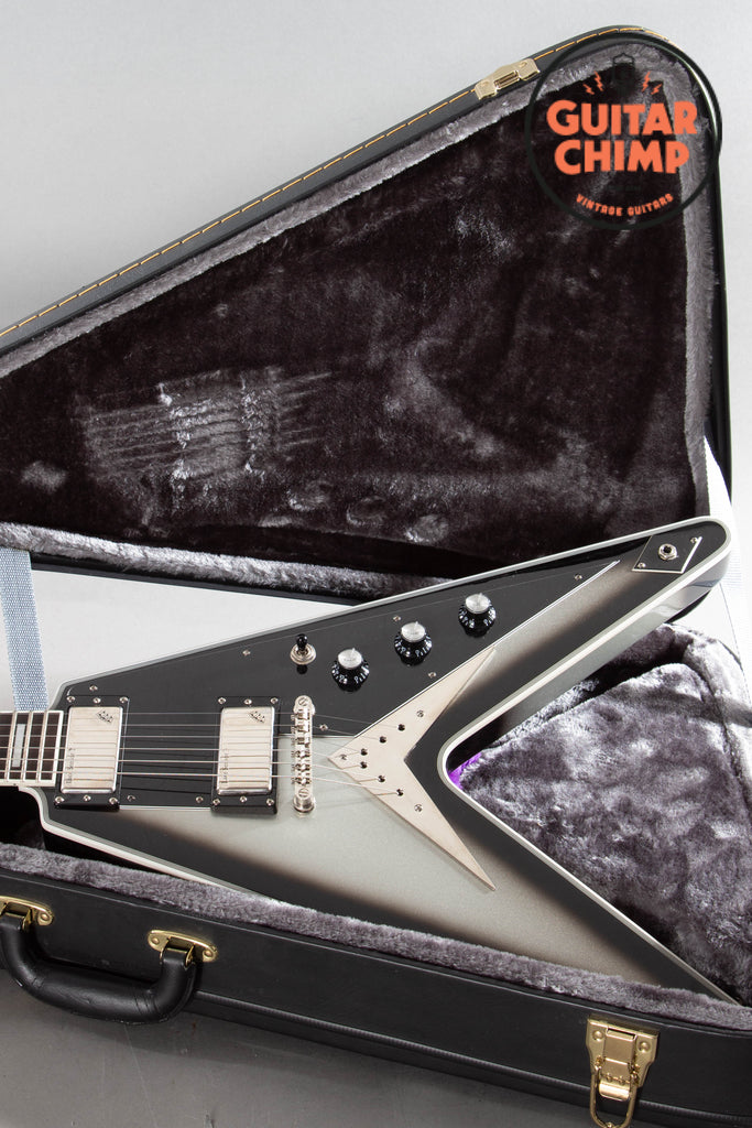 2016 Epiphone Brent Hinds Signature Flying V Custom Silver Burst