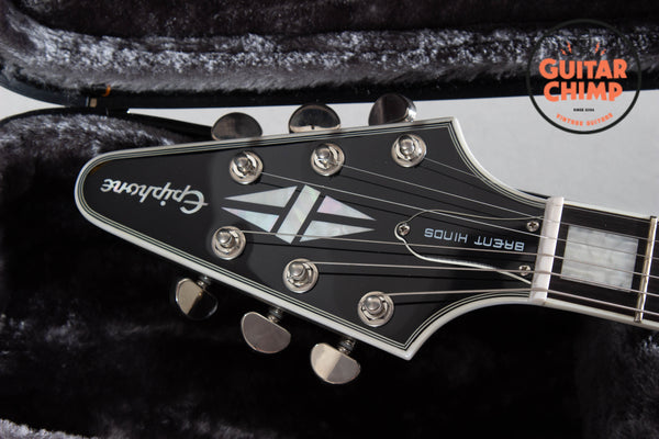 2016 Epiphone Brent Hinds Signature Flying V Custom Silver 2016 Epiphone Brent Hinds Signature Flying V Custom Silver