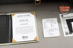 2024 Gibson Murphy Lab Les Paul Custom Silverburst Ultra Light Aged