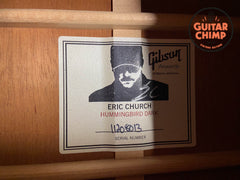 2018 Gibson Eric Church Hummingbird Dark Cobra Burst